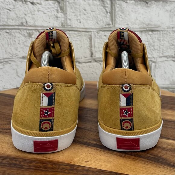 Lakai Fremont Vulc Skate Shoes Mens Sz. 11 DOWN TO DESTROY Chocolate Collab GOLD - Picture 3 of 11